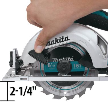 Makita 18 Volt LXT Lithium-Ion Cordless 6-1/2 in. Circular Saw (Bare Tool), large image number 2