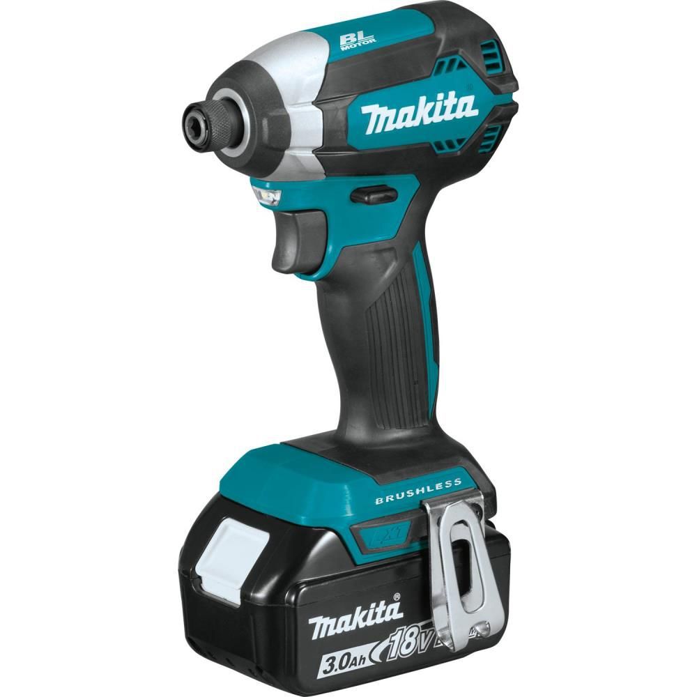 Makita 18V LXT LithiumIon Brushless Cordless Impact Driver 3 Ah Kit with L.E.D Flashlight and 2 Batteries, large image number 3