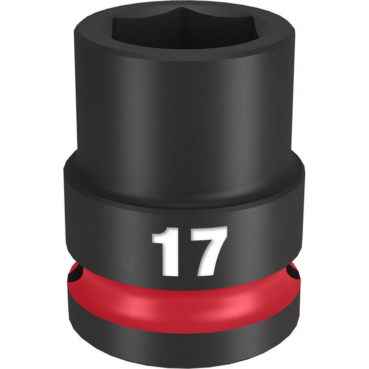 Milwaukee Impact Socket 1/2in Drive 17mm Standard 6 Point, large image number 0