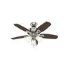 Hunter Fan Builder Ceiling Fan 42in Brushed Nickel Brazilian Cherry, small
