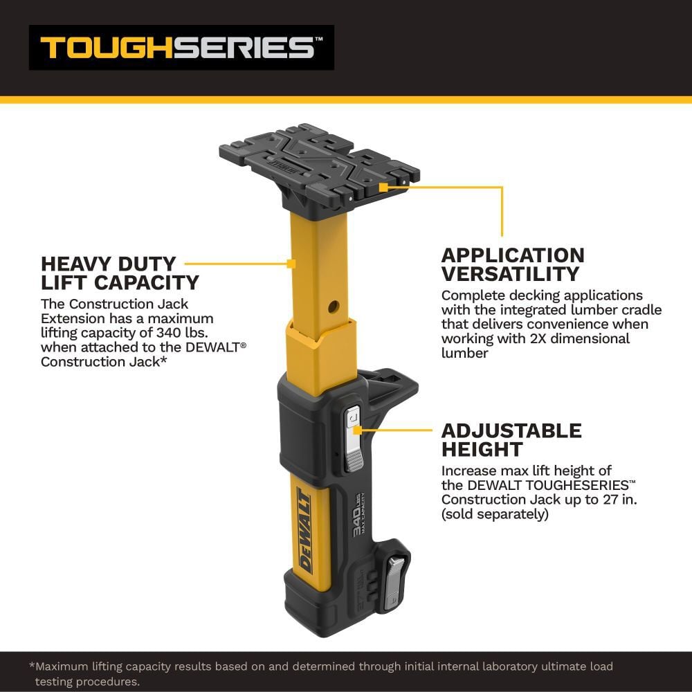 DEWALT TOUGHSERIES Construction Jack Extension, large image number 2