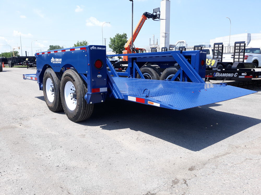 Air-Tow Trailers 14 Ft. Drop Deck Flatbed Trailer 75 Inch Deck Width - 12000# Capacity, large image number 8
