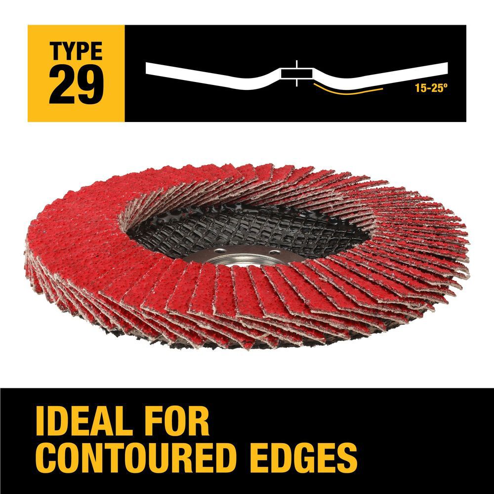 DEWALT 4-1/2in X 7/8in 40G T29 XP CERAMIC FLAP DISC, large image number 3