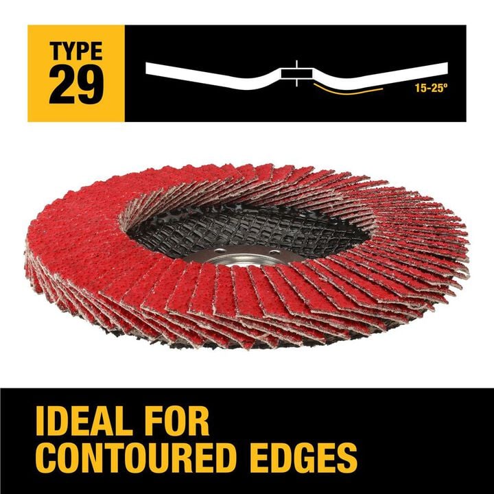 DEWALT 4-1/2in X 7/8in 40G T29 XP CERAMIC FLAP DISC, large image number 2
