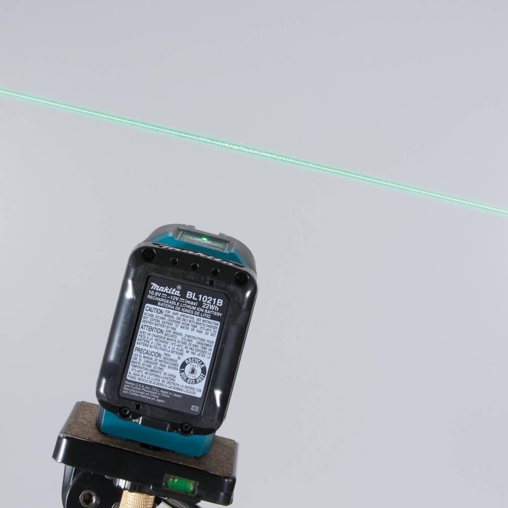 Makita 12V max CXT Self-Leveling Cross-Line/4-Point Green Beam Laser Kit, large image number 9