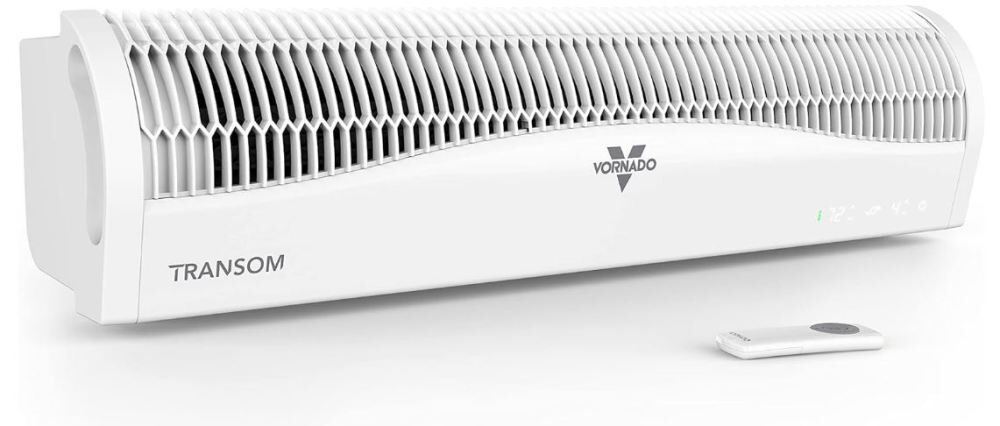 Vornado Transom Window Air Circulator with Remote 120V 185 CFM White