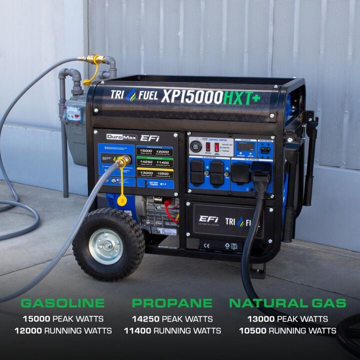 Duromax 15000 Watt Tri Fuel 50 State Portable Generator with CO Sensor, large image number 2