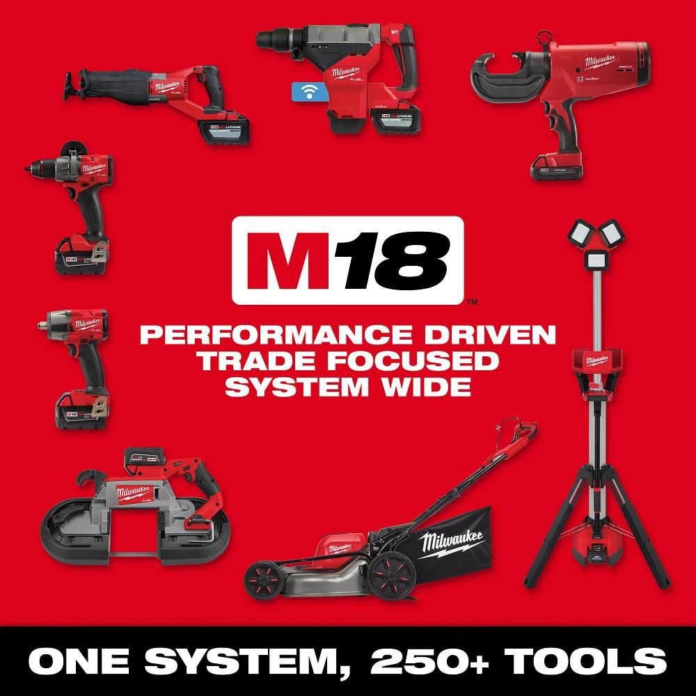Milwaukee M18 FUEL 5 Inch Random Orbital Sander & M18 REDLITHIUM HIGHOUTPUT 6.0 Starter Kit with Battery & Charger Bundle, large image number 15