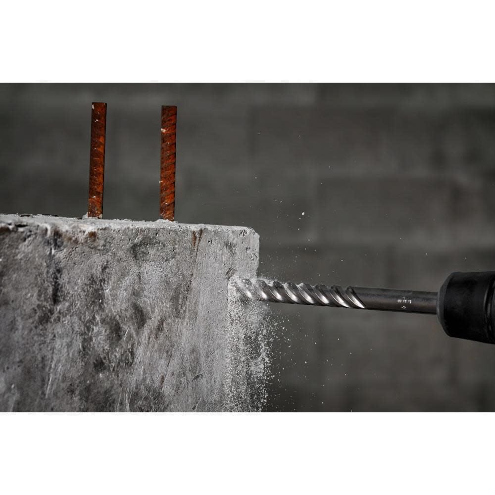 Milwaukee Sds Max Rotary Hammer Drill Bit 4ct Mx4 1 1 8inch X 24inch X 29inch 48 20 3969 - Image 8