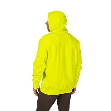 Milwaukee Heavy Duty Hi Vis Yellow Pullover Hoodie - Small, large image number 2