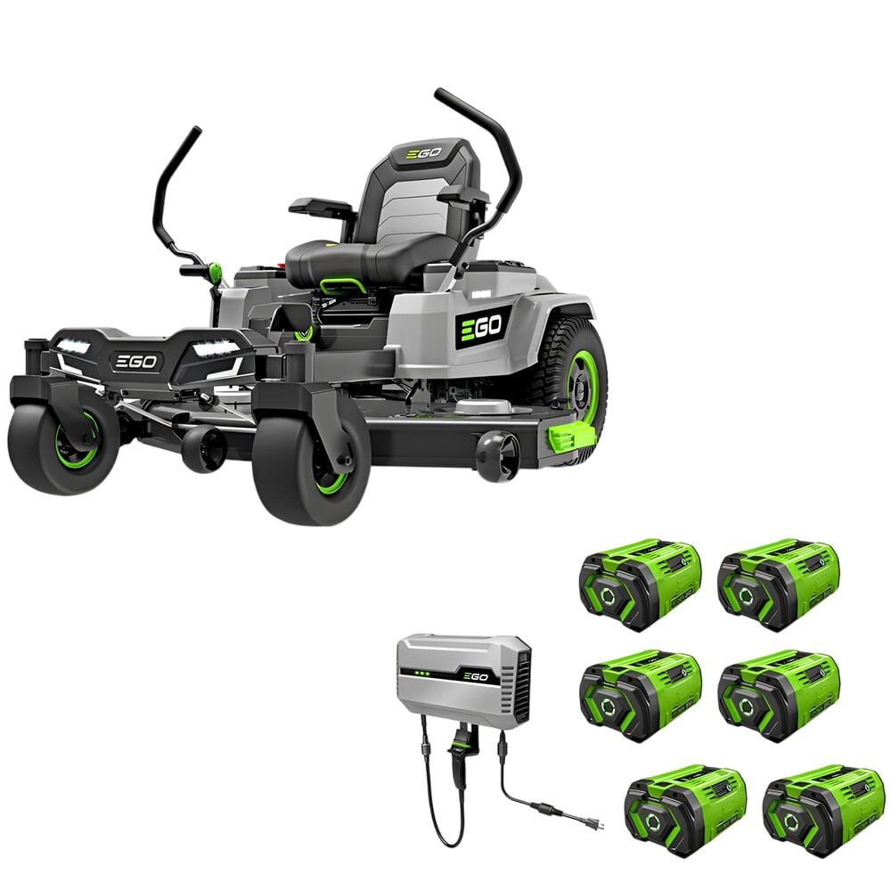 EGO POWER+ 52 Inch Z6 Zero Turn Riding Lawn Mower Kit with 6