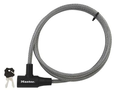 Master Lock 6 ft (1.8m) Long x 3/8 In. (10mm) Diameter Keyed Cable Lock - 8154DPF, large image number 0