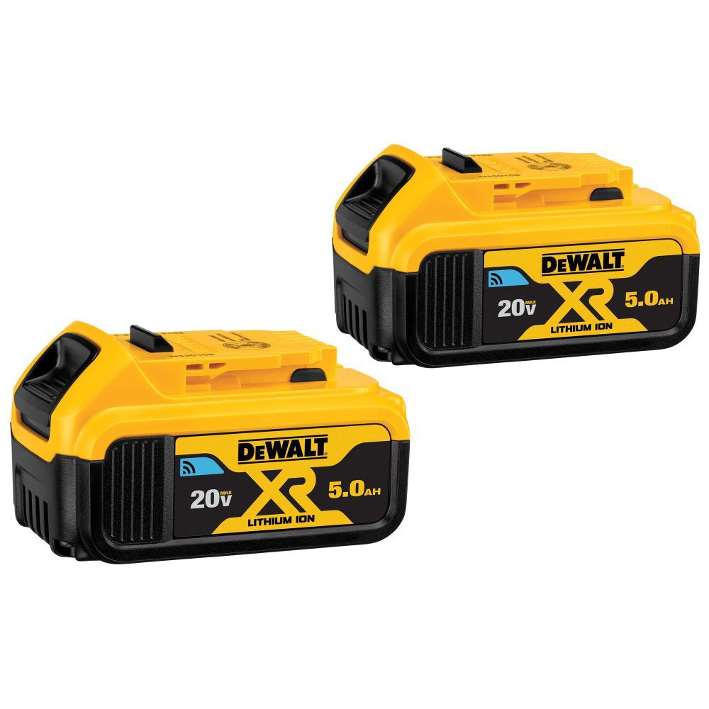 DEWALT 20V MAX XR Premium Lithium Pack 5.0 A/H Bluetooth Battery 2 pack Sansujyuku sansujyuku.com