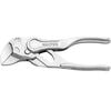Knipex 4 Inch Chrome Plated XS Pliers Wrench with Bare Handle, small image number 1