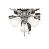 Hunter Fan Builder Ceiling Fan 42in Brushed Nickel Brazilian Cherry, small