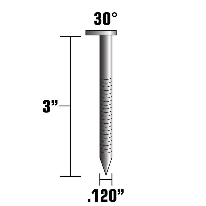 Metabo HPT 3in Clipped Head Paper Tape Nails 2000qty, large image number 1