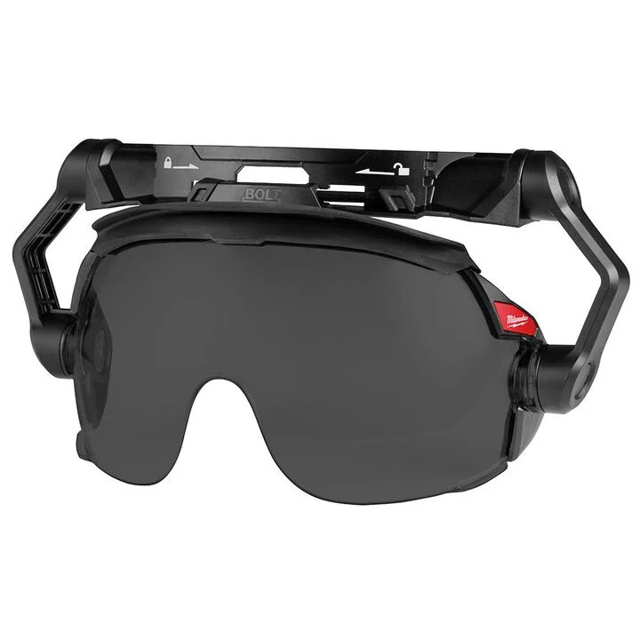 Milwaukee Gasketed Tinted Eye Visor Replacement Lenses for BOLT Safety Helmet & BOLT Hard Hat Mount 10 Pack