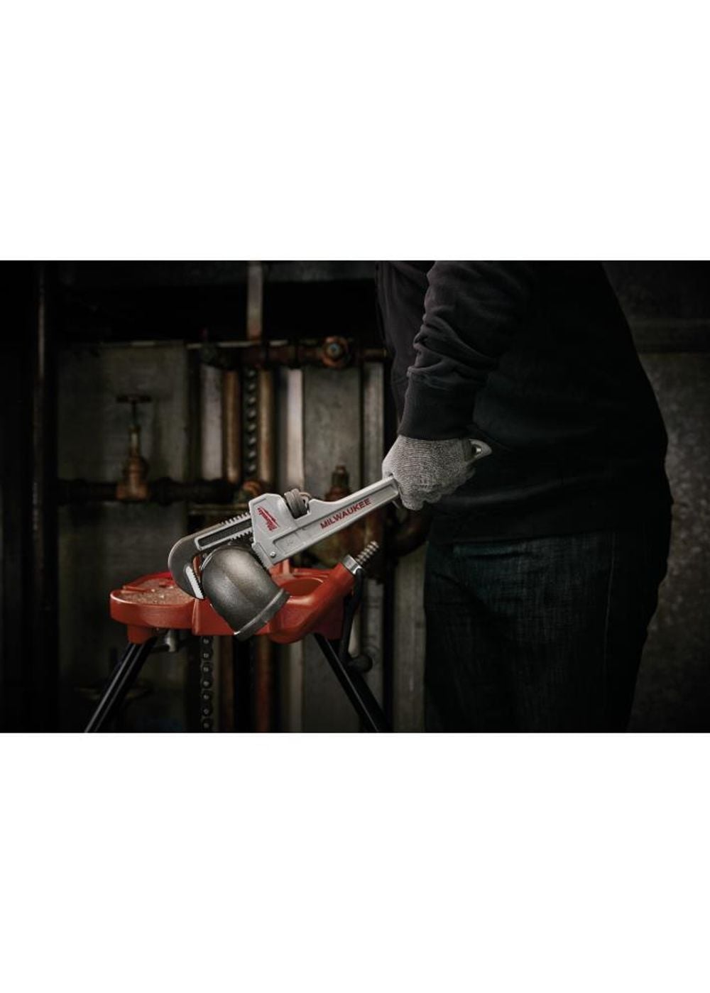 Milwaukee 14 In. Aluminum Pipe Wrench, large image number 2