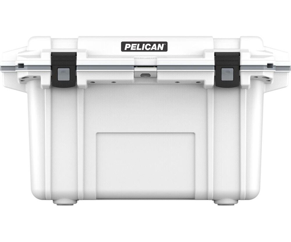 Pelican Polypropylene Cooler with Handle, 70 Quart, White and – 70Q-1-WHTGRY