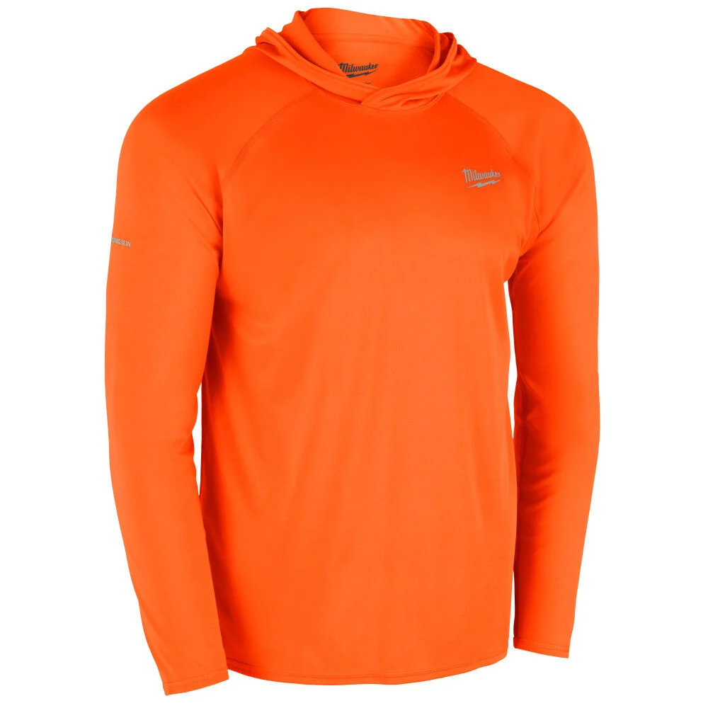 Milwaukee WORKSKIN Hooded Sun Shirt Orange Size 2XL - M550A-2X