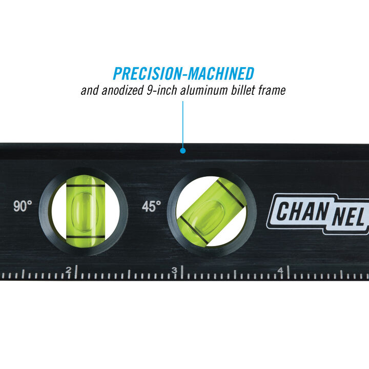 Channellock 9 Inch Magnetic Aluminum Billet Torpedo Level, large image number 7