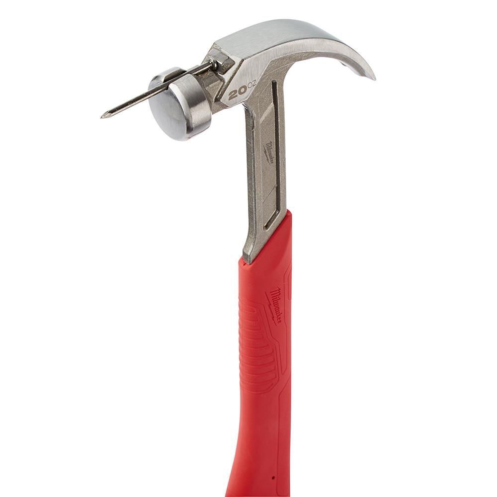 Milwaukee 20 oz Curved Claw Smooth Face Hammer, large image number 7