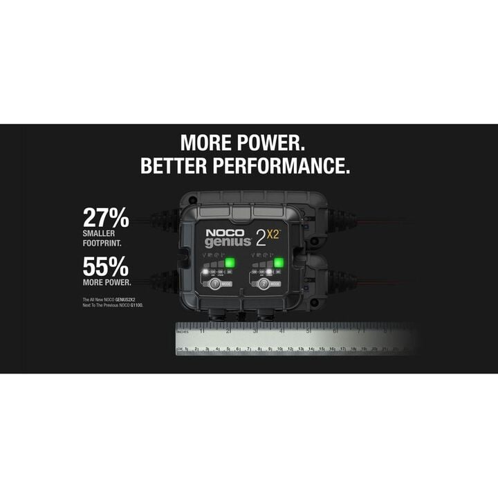 Noco 6V/12V 4A Multi-Voltage 2-Bank Smart Battery Charger, large image number 4