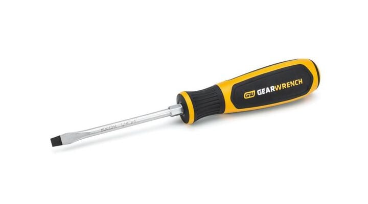 GEARWRENCH Slotted Dual Material Screwdriver Set in Foam Storage Tray 9pc, large image number 1