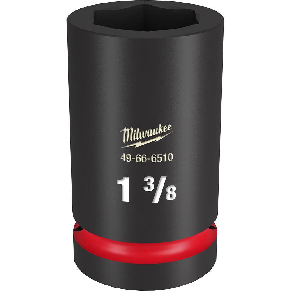 Milwaukee Impact Socket 1in Drive 1 3/8in Deep 6 Point, large image number 1