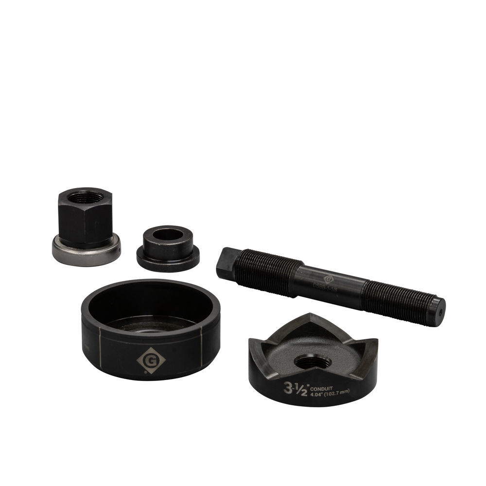 Greenlee 3-1/2 Inch Conduit Manual Knockout Set, large image number 2