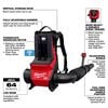 Milwaukee MX FUEL Backpack Blower, 800 CFM (Bare Tool), small image number 5