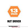Milwaukee SHOCKWAVE 2-9/16 in. Magnetic Nut Driver 13 mm, small image number 2