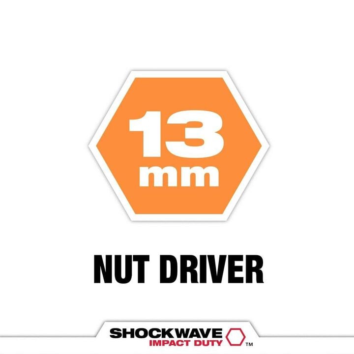 Milwaukee SHOCKWAVE 2-9/16 in. Magnetic Nut Driver 13 mm, large image number 1