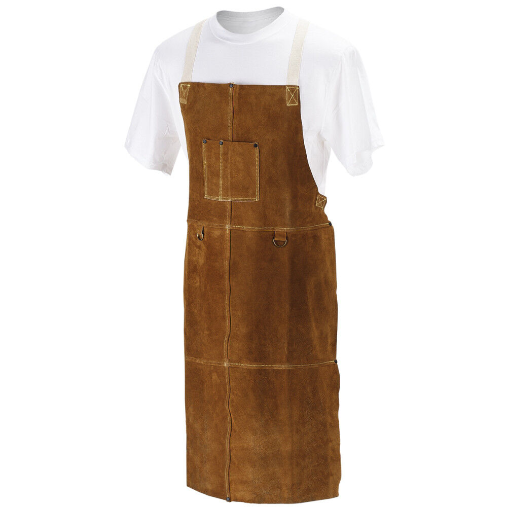 Black Stallion Brown Cowhide Leather Welding Bib Apron 42in – 60-1105