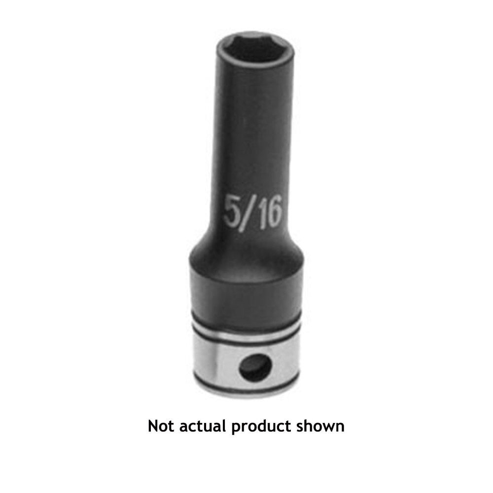 Grey Pneumatic 3/8 Inch Drive x 15/16 Inch Chrome-Vanadium Steel Deep Duo-Socket, large image number 1