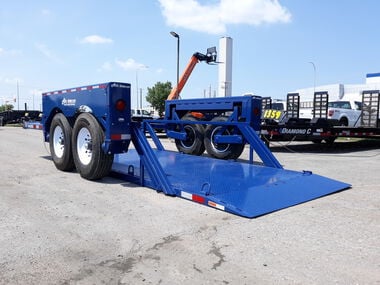 Air-Tow Trailers 14 Ft. Drop Deck Flatbed Trailer 75 Inch Deck Width - 12000# Capacity, large image number 8