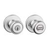 Kwikset Tylo 1-3/8 - 1-3/4 Inch Keyed Entry Knob Satin Chrome, small image number 1