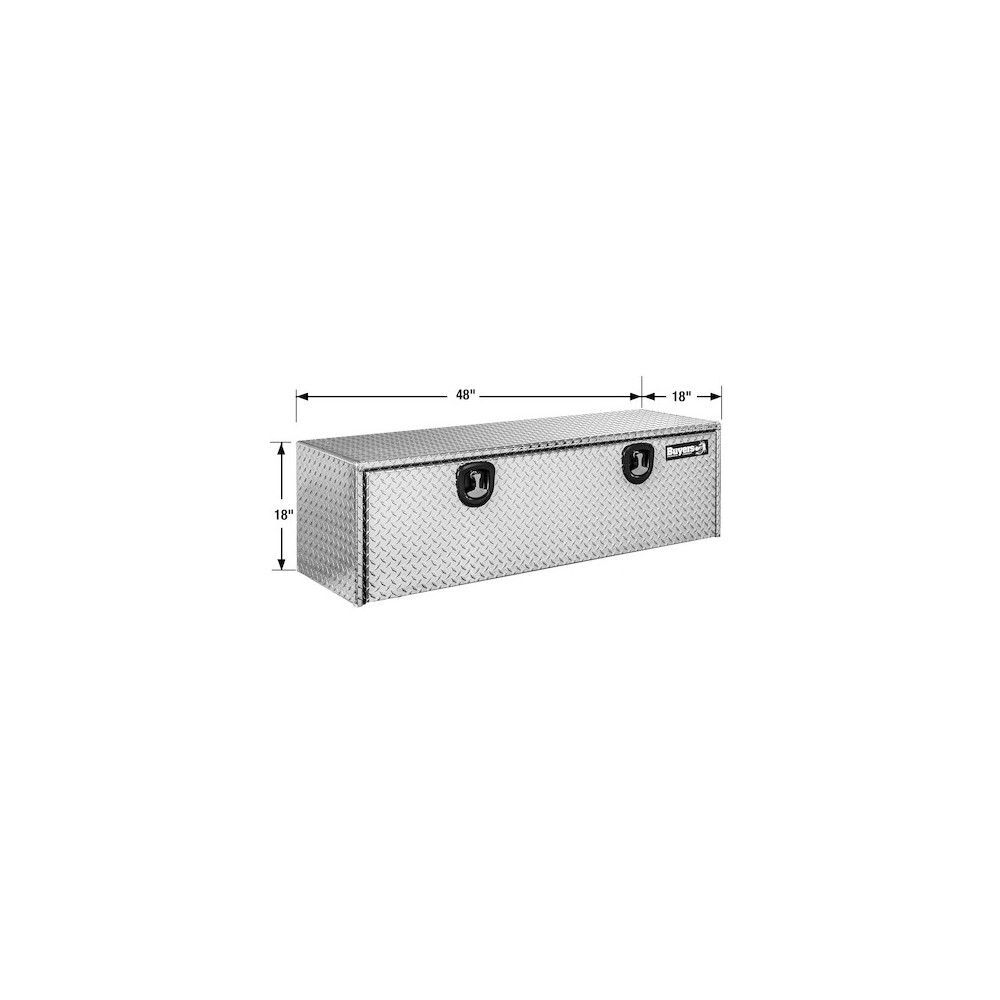 Buyers Products Company 18x18x48 Inch Diamond Tread Aluminum Underbody Truck Box, large image number 19
