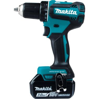 Makita 18V LXT Lithium-Ion Brushless Cordless 1/2 in. Driver-Drill Kit (3.0Ah), large image number 2