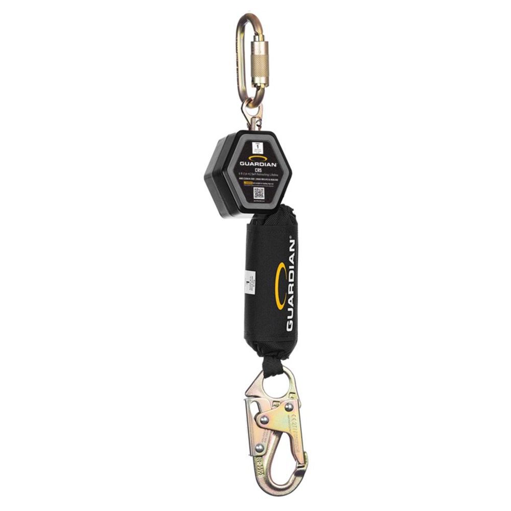 Guardian Fall Protection Class 1, CR5 Self-Retracting Lifeline Single Leg Steel Snap Hook, large image number 1