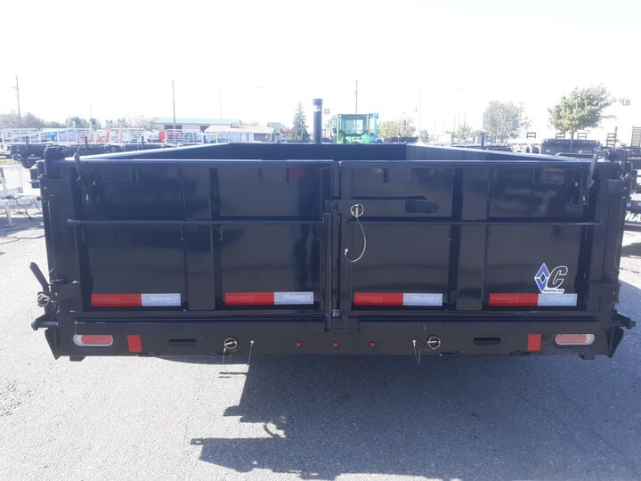 Diamond C 14 Ft. x 82 Inch Heavy Duty Low Profile Telescopic Dump Trailer, large image number 5
