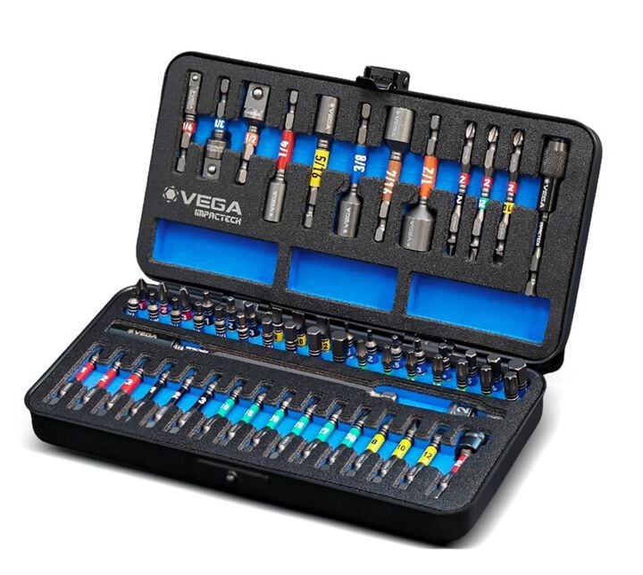 Vega Impactech Master Impact Driver Bit Set 64 Pieces