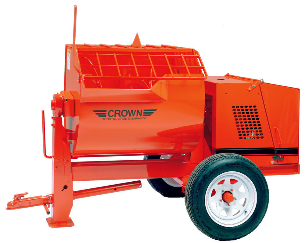 Crown Construction Equipment 12S-GH13 12 Cu. Ft. Mortar Mixer Towable with Ball Hitch, large image number 1