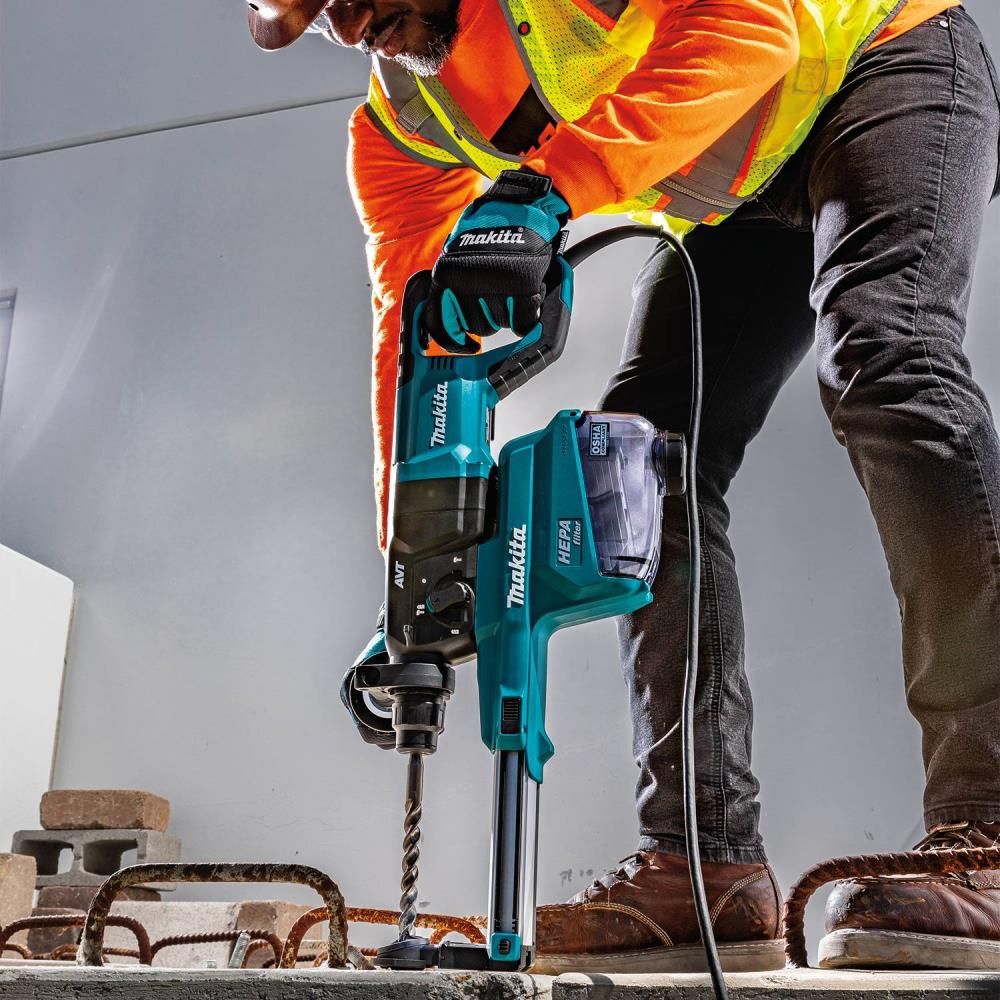 Makita 1 Inch SDS-PLUS AVT Rotary Hammer with HEPA Dust Extractor (D-handle), large image number 8