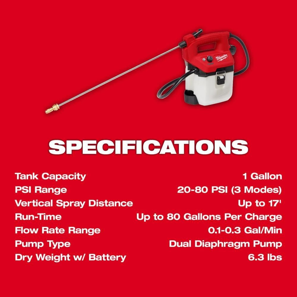 Milwaukee M12 1 Gallon Handheld Sprayer Kit, large image number 7