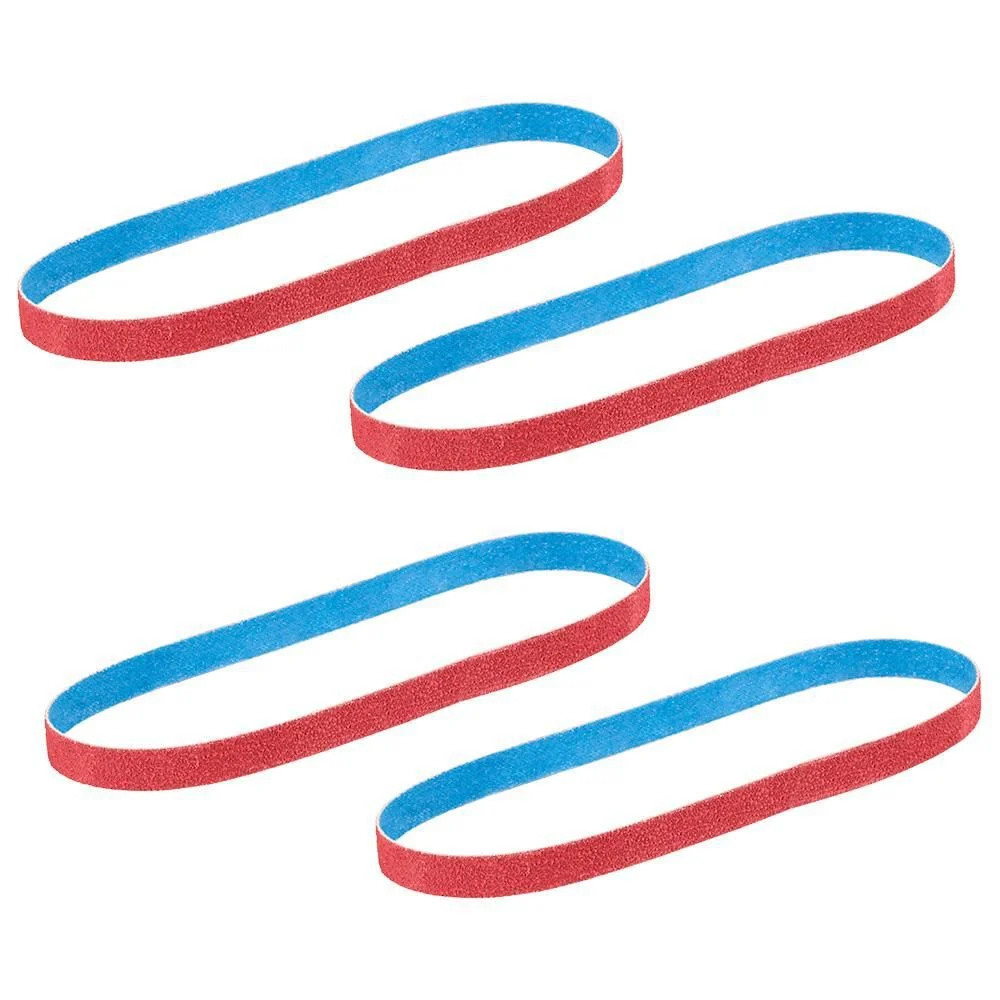 Milwaukee 1/2 Inch x 18 Inch 40/60/80/120 Grit Bandfile Belts  4 Pack Variety, large image number 1