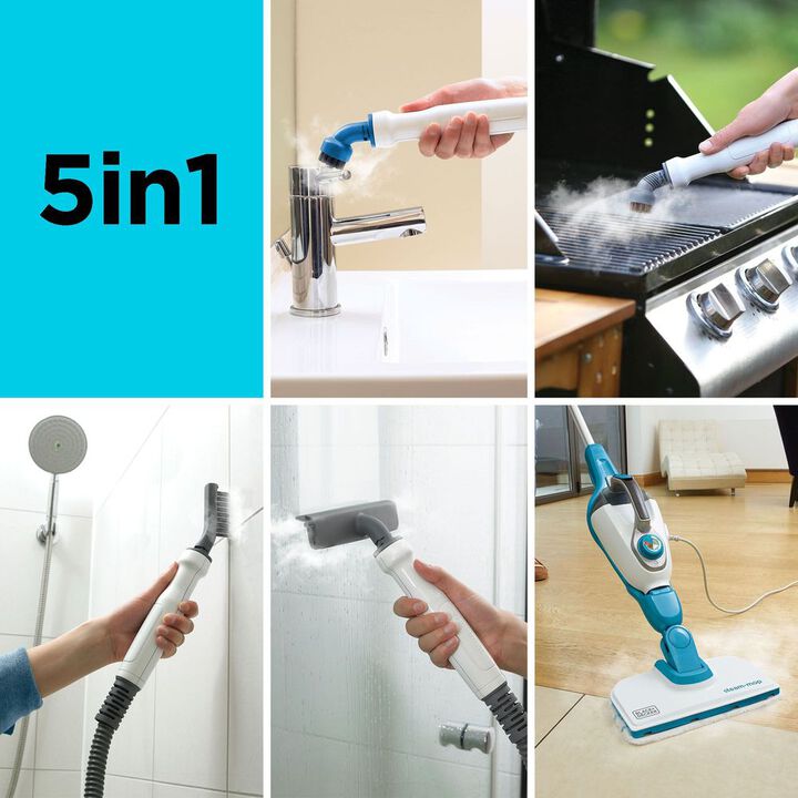 Black and Decker Steam-Mop And Portable Steamer, 2-In-1, Corded, large image number 5