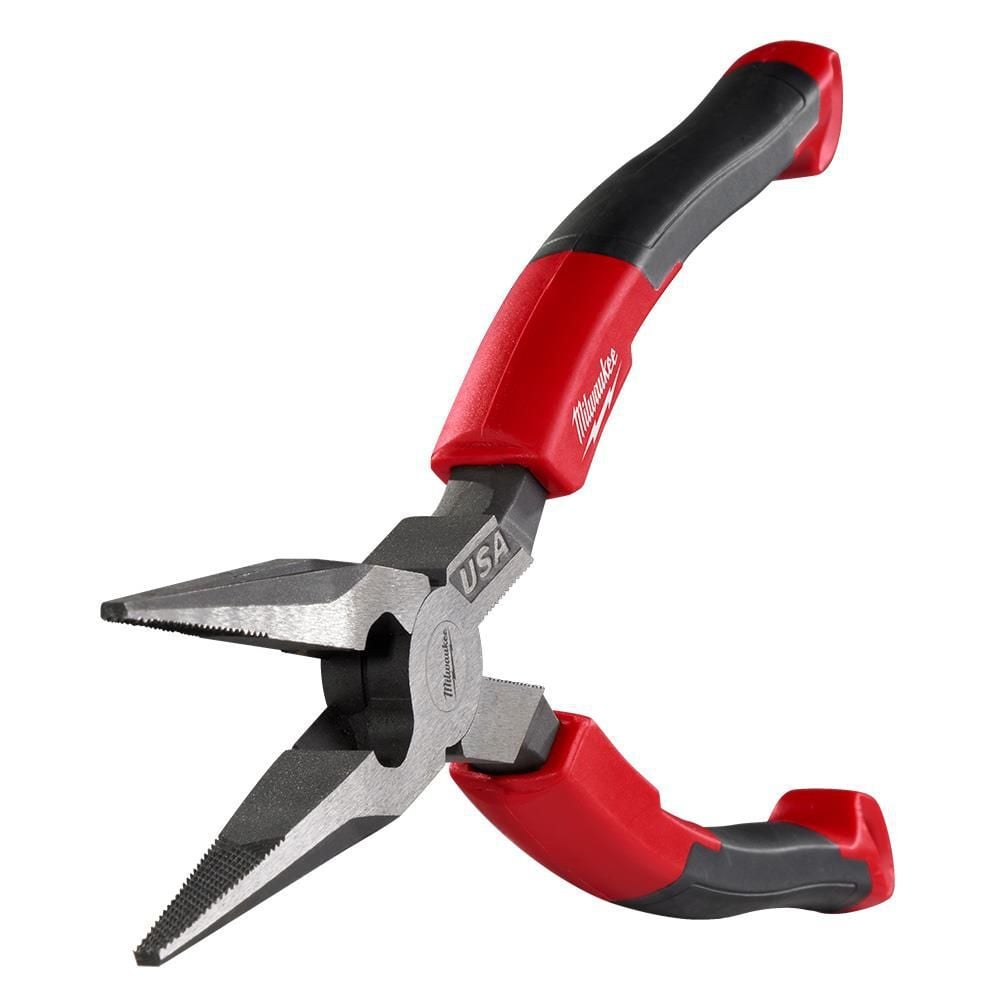 Milwaukee 8inch Long Nose Comfort Grip Pliers (USA), large image number 9