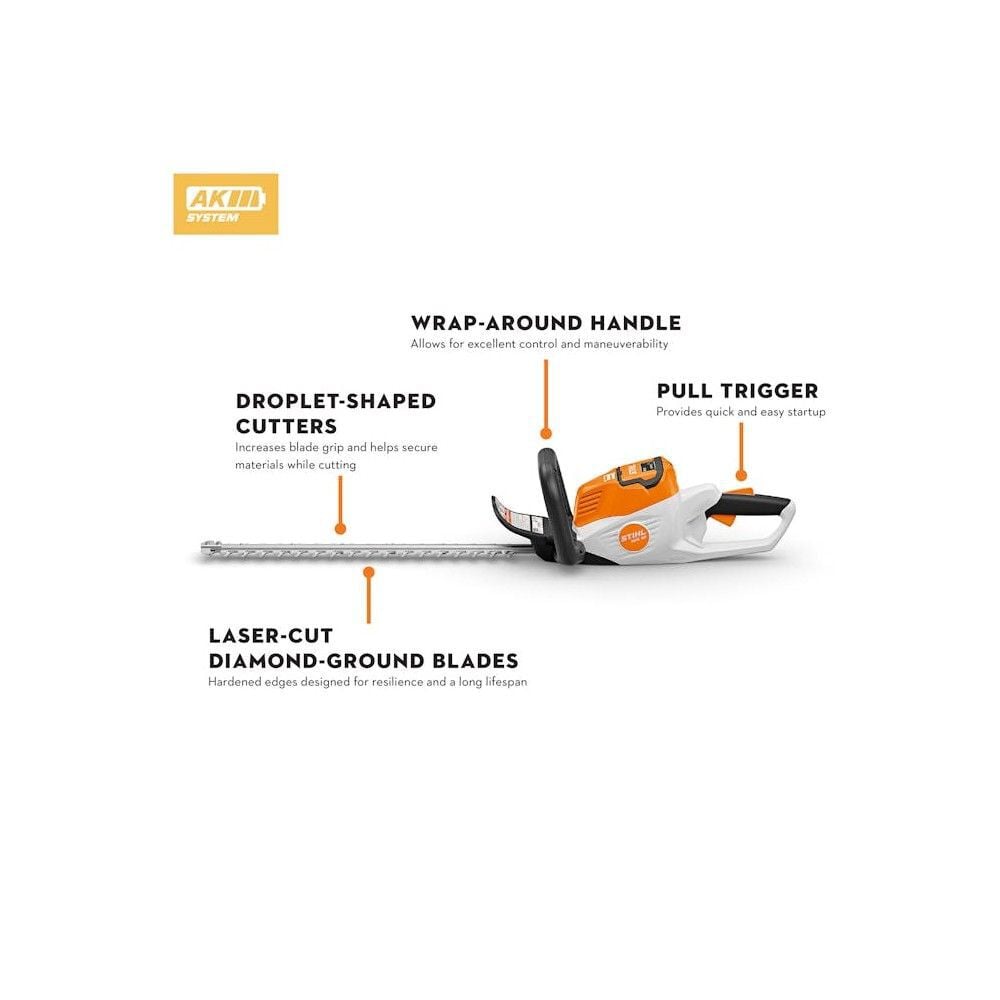 Stihl HSA 50 36V Battery 20 Inch Blade Hedge Trimmer Kit with Battery, large image number 3