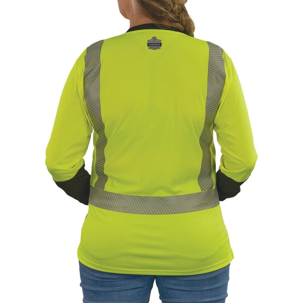 Ergodyne GloWear 8278BK Womens Performance Class 2 Long Sleeve Shirt, large image number 8